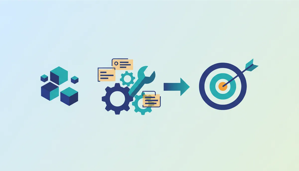 Conceptual illustration for Measurable ROI from Structuring Business Data for AI Search Answers