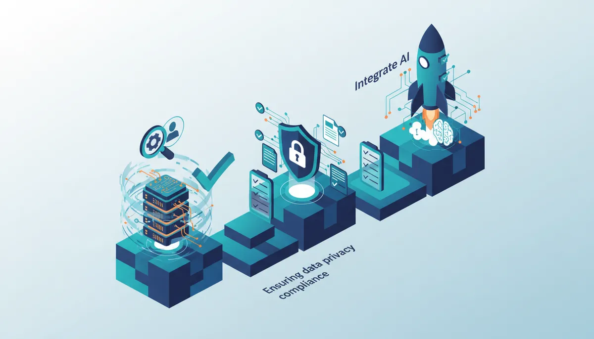 Conceptual illustration for Implementing AI Solutions Amidst Bias and Legacy System Constraints