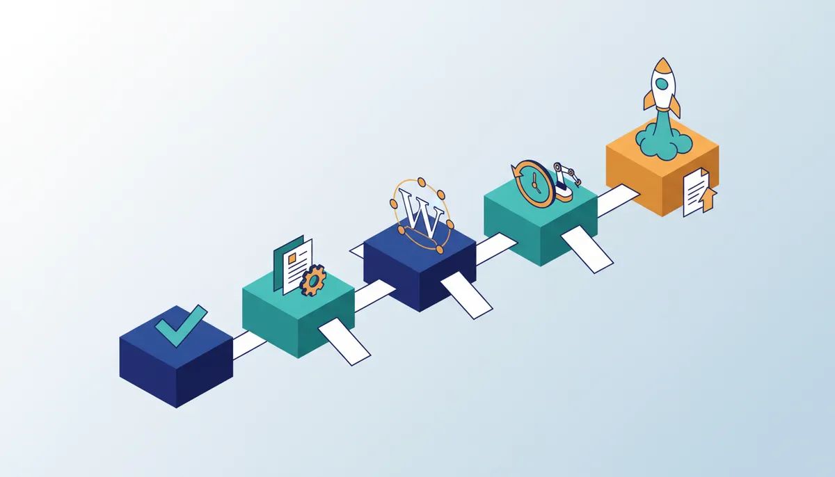 Conceptual illustration for Deploying Automated Workflows in Five Steps