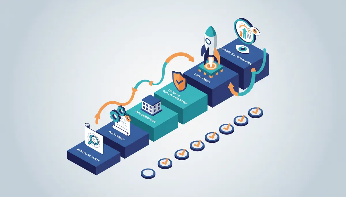 Conceptual illustration for Executing the Seven-Step Implementation Plan