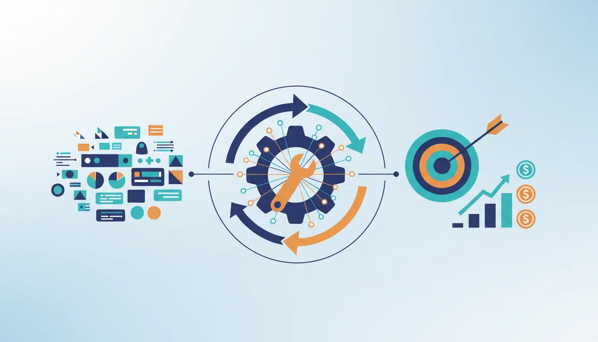 Conceptual illustration for Optimizing Google Ads and Campaign Performance with AI