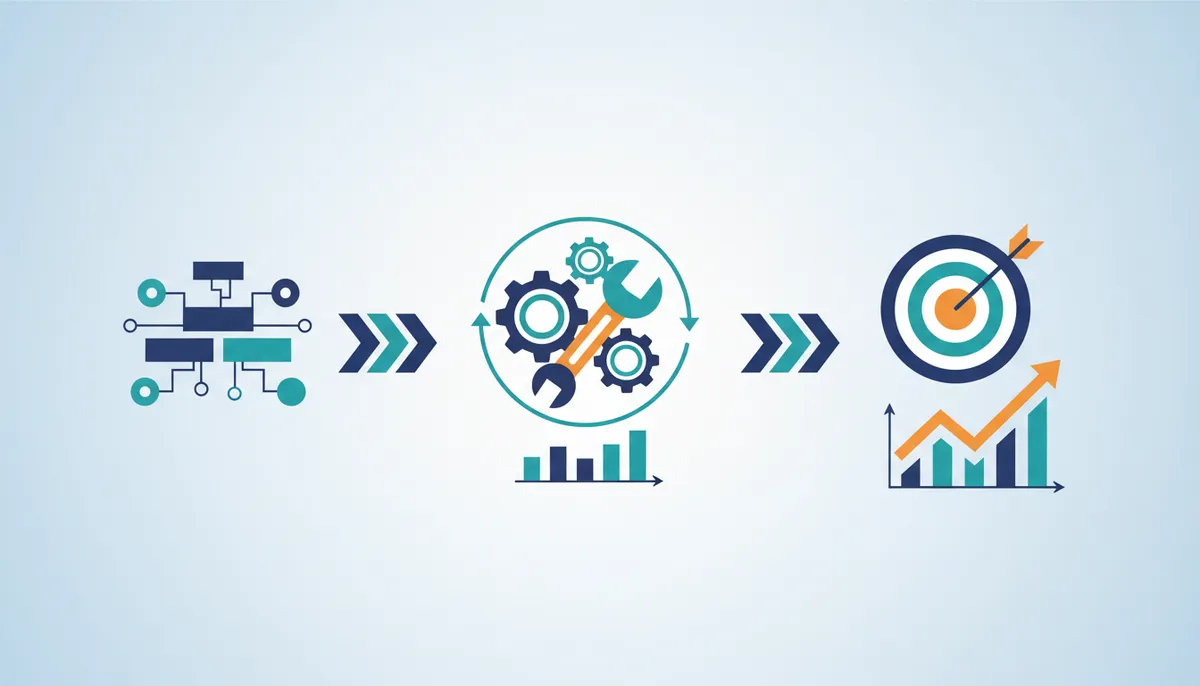 Conceptual illustration for Measurable ROI from Deploying Automated Workflows in Sales Teams