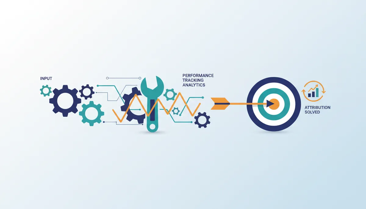 Conceptual illustration for Measuring ROI and Optimizing Content Performance Analytics