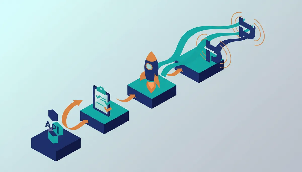 Conceptual illustration for Implementing No-Code Workflows for CMS Auto-Publishing and Indexing