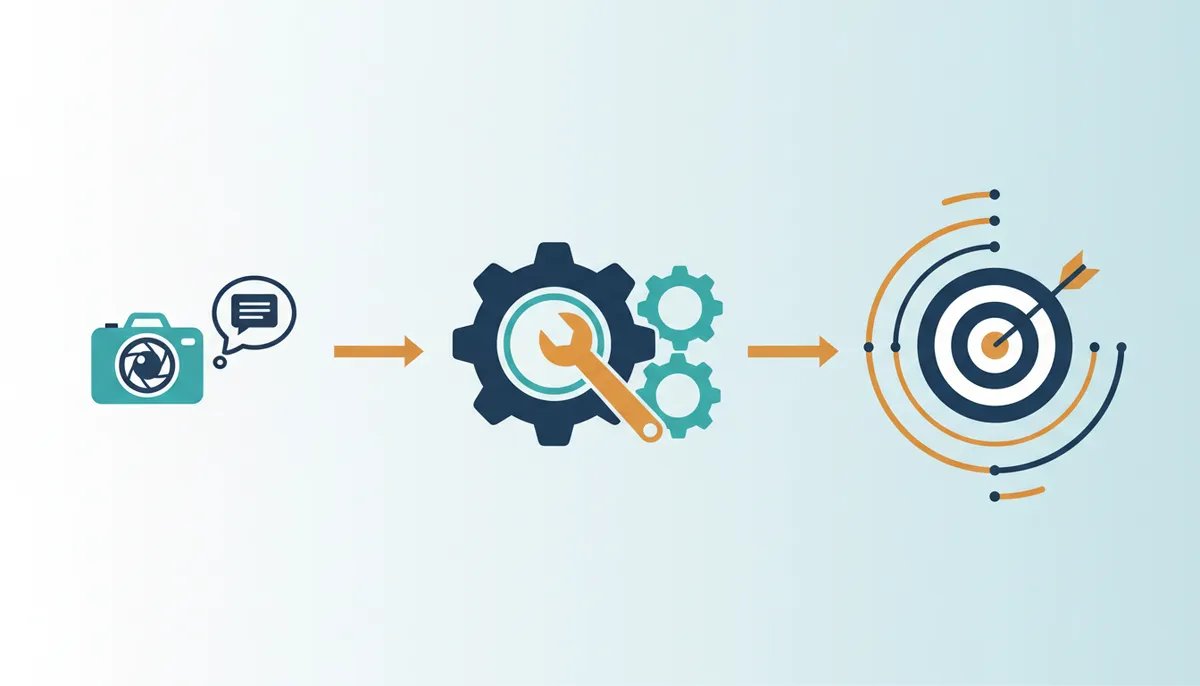 Conceptual illustration for Strategic Implementation of AI Agents Across Marketing Channels