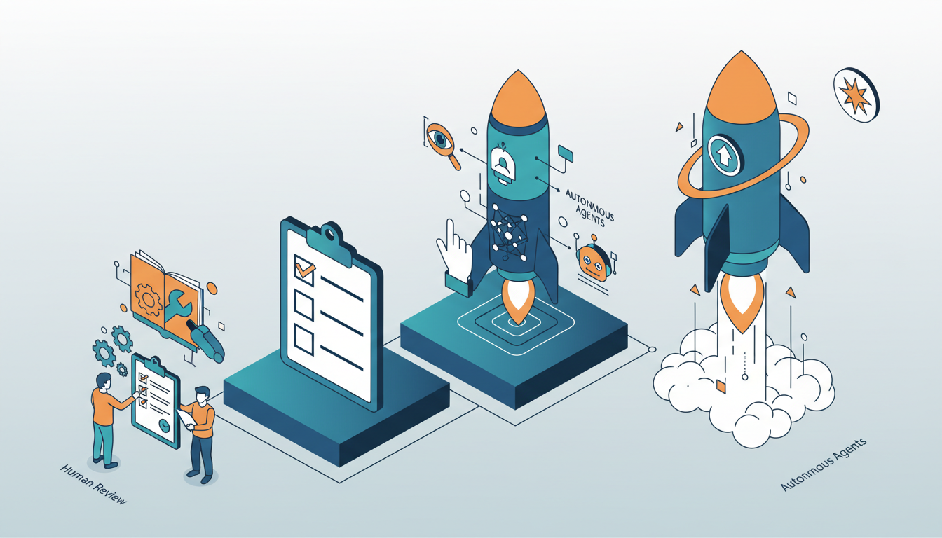 Conceptual illustration for Executing a Three-Step Plan to Operationalize AI Agents