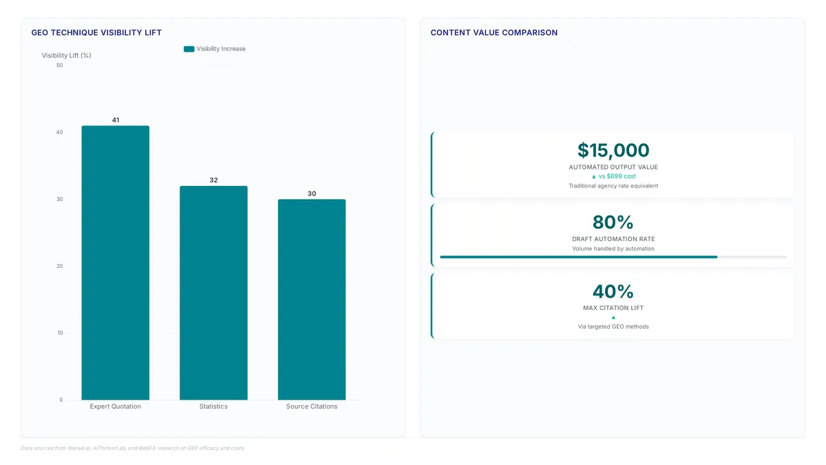 Conceptual illustration for Measuring ROI and Visibility Gains from Automated GEO Platforms