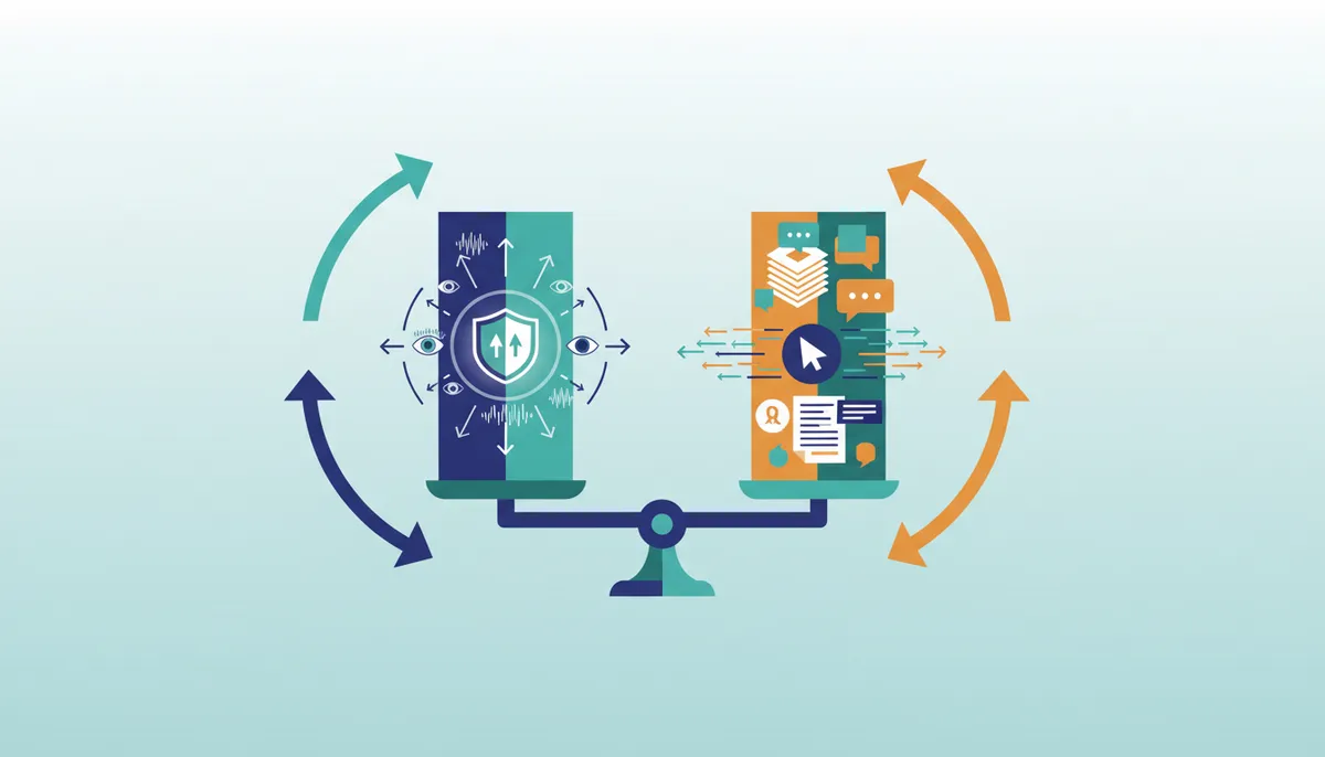Conceptual illustration for Comparative Analysis of Leading B2B Content and Monitoring Solutions