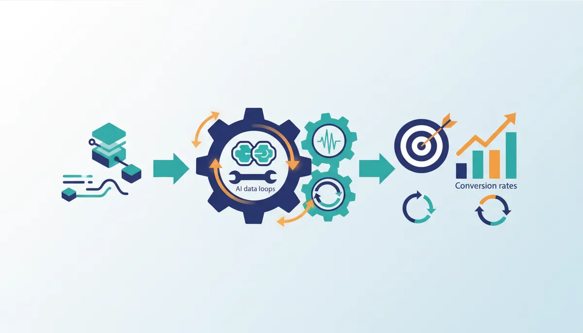 Conceptual illustration for Optimizing Engagement and Conversion Through Data Loops