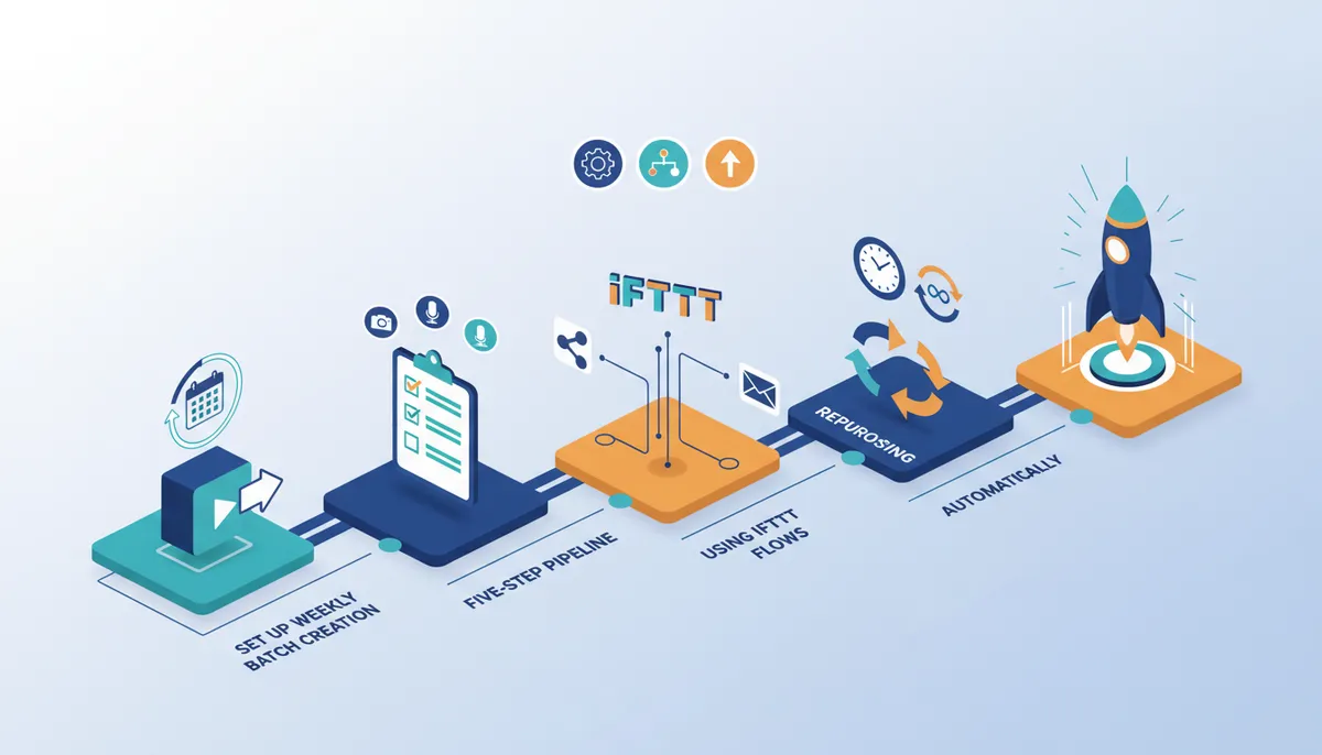Conceptual illustration for Implementing a Five-Step Automated Content Pipeline