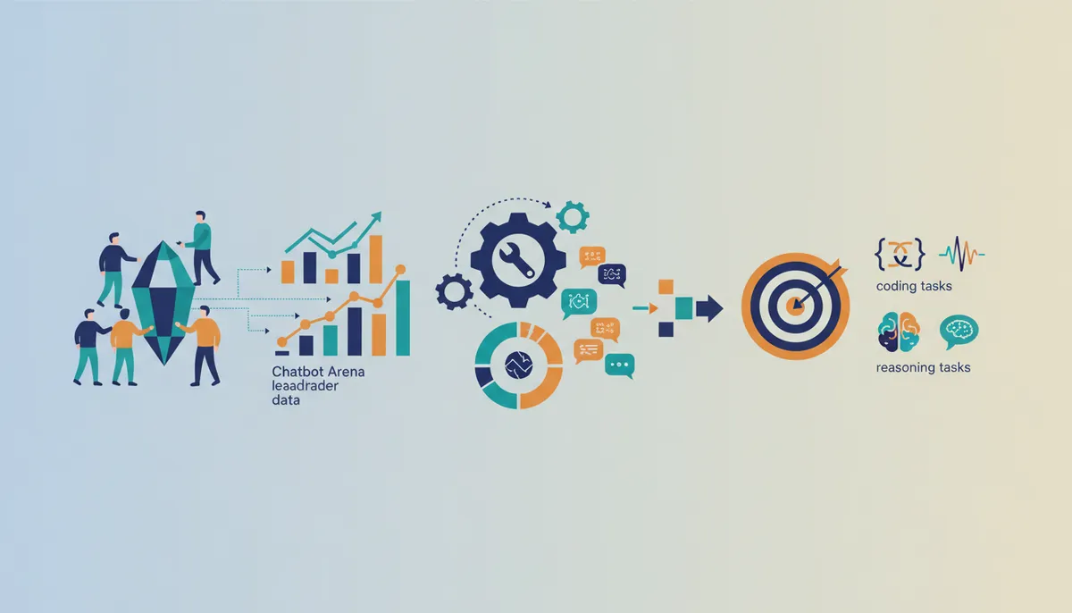 Conceptual illustration for Operationalizing Leaderboard Data for Enterprise Model Selection