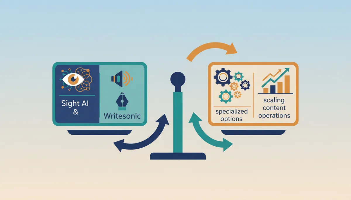 Conceptual illustration for Vendor Comparison for Scaling Content Operations