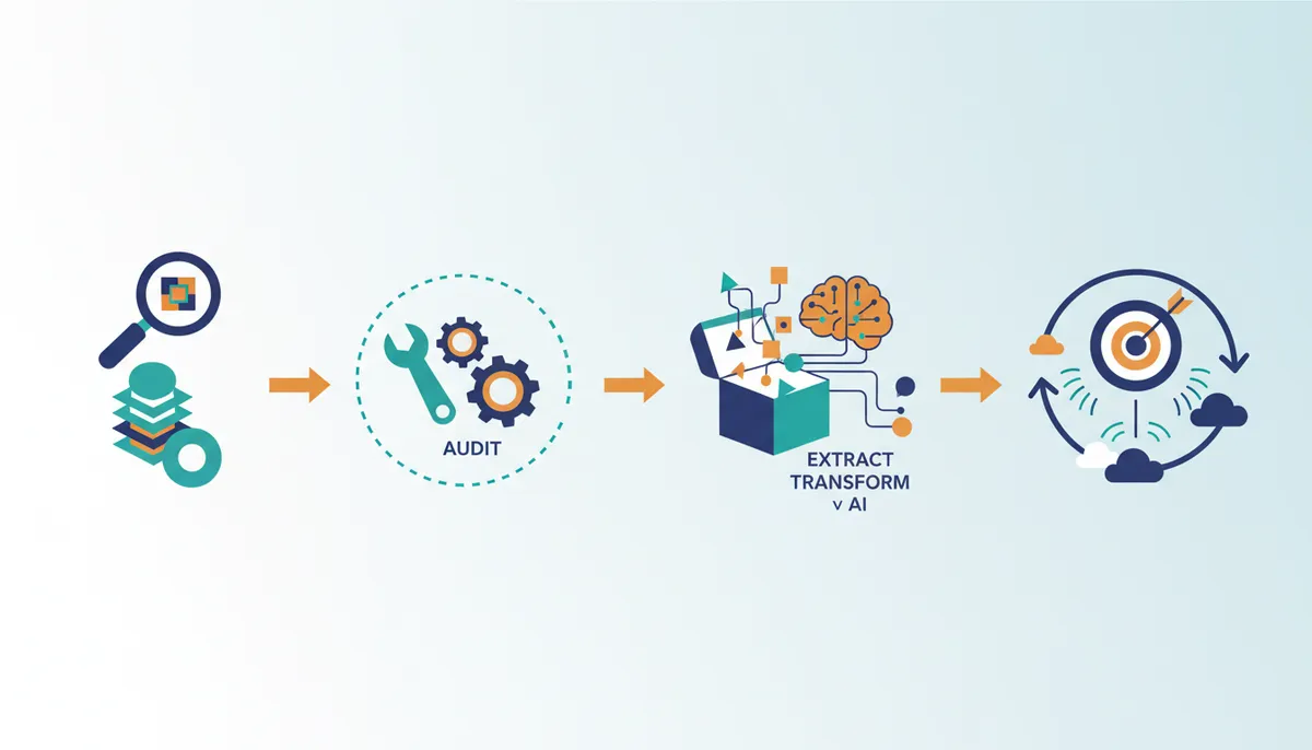 Conceptual illustration for Executing a Scalable AI Content Repurposing and Refresh Strategy