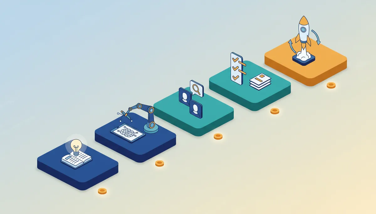 Conceptual illustration for Building a Scalable Content Automation Workflow in Five Steps